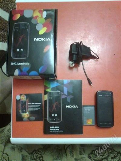 Лот: 2673112. Фото: 1. Nokia 5800!!!комплект!на запчасти... Смартфоны