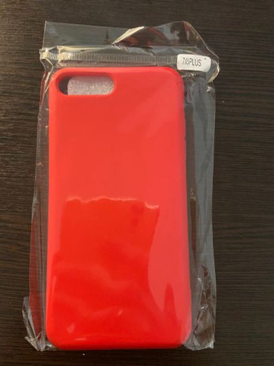 Лот: 17586870. Фото: 1. Красный чехол iPhone 7/8 Plus... Чехлы, бамперы