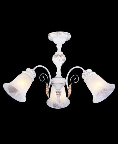 Лот: 8254754. Фото: 1. Люстра 11438/3с white&gold Natali... Другое освещение
