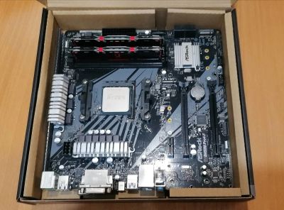 Лот: 18069095. Фото: 1. Комплект Ryzen 5 3600 + плата... Комплекты запчастей