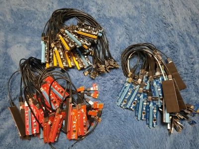 Лот: 17056904. Фото: 1. -Райзер Riser PCIe PCI - E 1x... Шлейфы, кабели, переходники