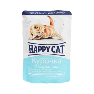 Лот: 10399137. Фото: 1. Корм Happy Cat Для Котят Курочка... Корма