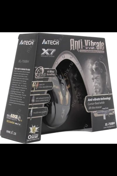 Лот: 6142185. Фото: 1. A4Tech XL-750BH Black-Brown USB. Клавиатуры и мыши