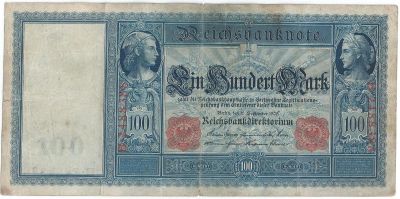 Лот: 16818052. Фото: 1. 100 марок 1909 год .Германия... Германия и Австрия