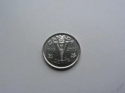 Лот: 4400352. Фото: 1. Канада 5 центов 2005 60 лет Победы... Америка