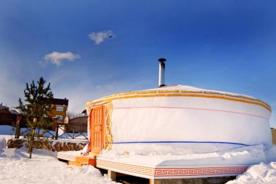 Лот: 4177834. Фото: 1. Монгольская Юрта, диаметр - 4... Бытовки, вагончики строительные
