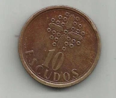 Лот: 9468743. Фото: 1. Португалия 10 эскудо 1990. Европа