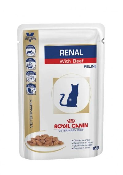 Лот: 16212655. Фото: 1. (Роял Канин) Renal Feline Говядина... Корма