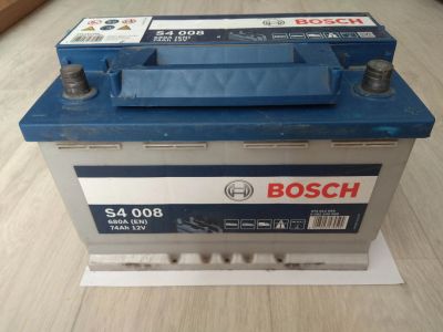 Лот: 15887239. Фото: 1. Аккумулятор б/у Bosch 74 Ач, полярность... Аккумуляторы