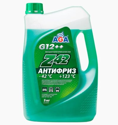 Лот: 25810122. Фото: 1. Антифриз AGA зеленый G11 5кг. Масла, жидкости