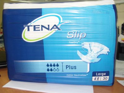 Лот: 7322872. Фото: 1. Подгузники Tena Slip Plus (Читать... Реабилитация, уход за больными