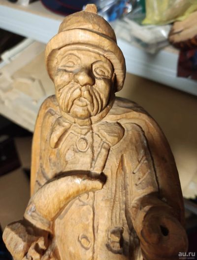 Лот: 15040090. Фото: 1. деревянная скульптура Путевой... Скульптуры