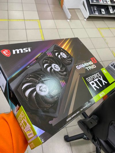 Лот: 17109147. Фото: 1. MSI RTX 3070 Gaming X TRIO. Видеокарты