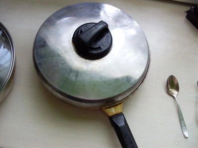 Лот: 1758718. Фото: 1. Сковорода алюминиевая d=25см с... Сковороды и сотейники