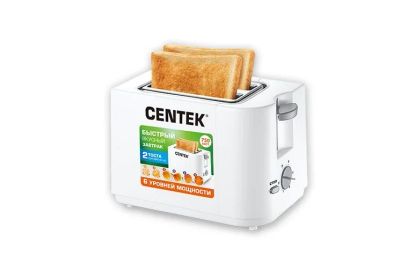 Лот: 11697980. Фото: 1. Тостер Centek СТ 1425 WHITE бел. Кухонная