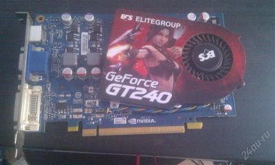 Лот: 2456402. Фото: 1. Видеокарта GeForce GT240 / 512mb. Видеокарты