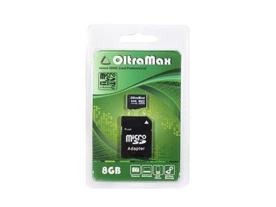 Лот: 17328384. Фото: 1. Карта памяти MicroSDHC 8GB OltraMax... Карты памяти
