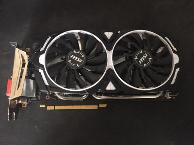 Лот: 13706939. Фото: 1. Видеокарта GTX 1060 3gb MSI ARMOR. Видеокарты