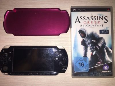 Лот: 15282509. Фото: 1. PSP 2008 (шитая) + Assassin’s... Игровые приставки, консоли