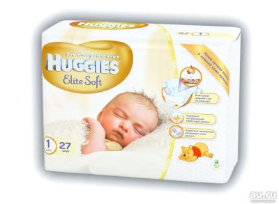 Лот: 9075354. Фото: 1. Памперсы Huggies 1 27шт. Детская гигиена