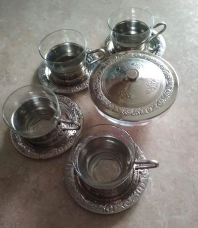 Лот: 25515810. Фото: 1. Раритетный кофейный набор из СССР. Сервизы, наборы посуды