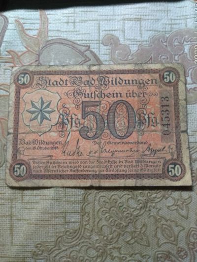 Лот: 16836784. Фото: 1. 50 пфеннигов 1918 года Германия... Германия и Австрия