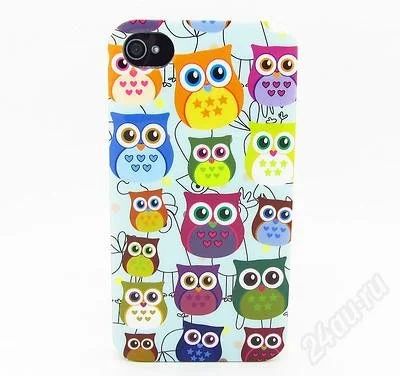 Лот: 2857728. Фото: 1. чехол iphone 4 (совы). Чехлы, бамперы