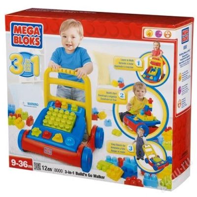 Лот: 2466351. Фото: 1. mega bloks каталка-ходунки 3 в... Ходунки, прыгунки, качели