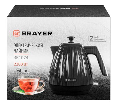 Лот: 25126920. Фото: 1. Чайник Brayer BR1074, 2200Вт. Чайники, кофемашины, кулеры