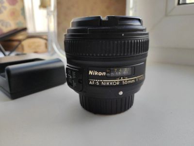 Лот: 17651839. Фото: 1. Объектив Nikon 50mm f/1.8G AF-S... Объективы