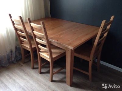Лот: 9960566. Фото: 1. Раздвижной стол стурнэс икеа ikea... Столы, стулья, обеденные группы