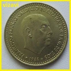 Лот: 16019249. Фото: 1. Испания 1 песета 1966, XF. Европа