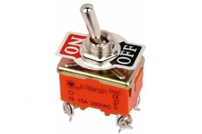 Лот: 17507900. Фото: 1. Тумблер E-TEN 1221 250V, 15A... Реле, тумблеры, переключатели