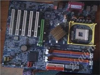 Лот: 105239. Фото: 1. мат плата на запчасти socket 478. Материнские платы