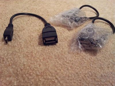 Лот: 1559574. Фото: 1. MicroUSB - USB Hub (хаб для подключения... Дата-кабели, переходники