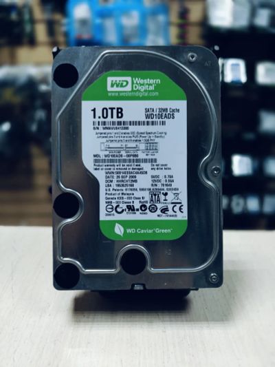 Лот: 24654907. Фото: 1. HDD 1 Tb/WD Green/SATA3/3,5"/. Жёсткие диски (HDD)