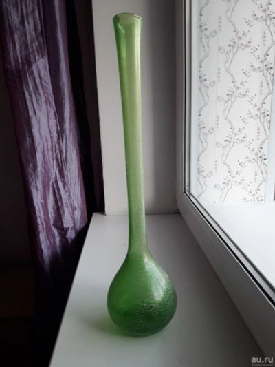 Лот: 13873344. Фото: 1. Декоративная зеленая ваза. Вазы