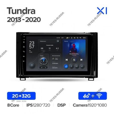 Лот: 20831365. Фото: 1. Магнитола Teyes X1 Toyota Tundra... Автомагнитолы