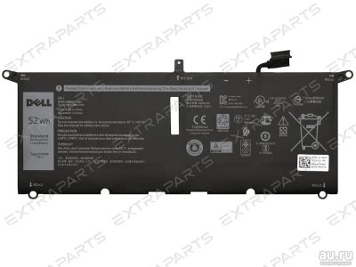 Лот: 17919900. Фото: 1. Аккумулятор Dell XPS 13 9380 52Wh... Аккумуляторы