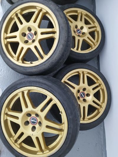 Лот: 19367909. Фото: 1. Диски R17 5x100 Speedline + шины... Шины на дисках