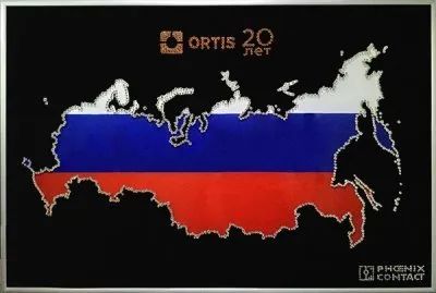 Лот: 21291298. Фото: 1. Картина Карта России с логотипом... Подарки на 23 февраля