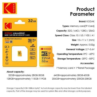 Лот: 20652572. Фото: 1. Kodak Micro SD карта Mini SD класс... Карты памяти