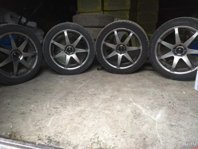 Лот: 13369044. Фото: 1. Диски+ шины r17 5*100 ширина 7... Шины на дисках