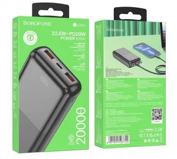 Лот: 21444075. Фото: 1. Внешний аккумулятор 20000 mAh... Внешние, портативные аккумуляторы для смартфонов (Power bank)