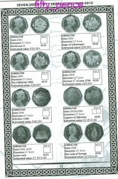 Лот: 12740746. Фото: 1. каталог 50 пенсовых монет 1969-2012... Аксессуары, литература