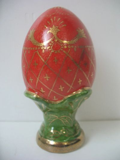Лот: 25278557. Фото: 1. Яйцо пасхальное Живопись Фарфор. Фарфор, керамика