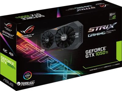 Лот: 10035303. Фото: 1. Asus gtx 1050 ti strix 4 gb. Видеокарты