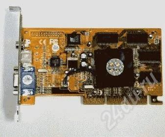 Лот: 139830. Фото: 1. Видеокарта MX400 64 mb AGP стартует... Видеокарты