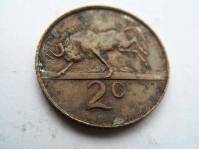 Лот: 10264439. Фото: 1. ЮАР 2 цента 1965 Надпись на языке... Африка