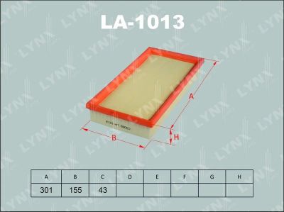Лот: 13356878. Фото: 1. Lynx LA-1013 Воздушный фильтр. Расходные материалы